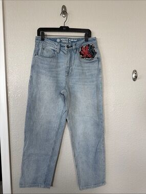 Ninth Hall Fundamentals Ambush Light Blue Relaxed Jeans embroidered with patches